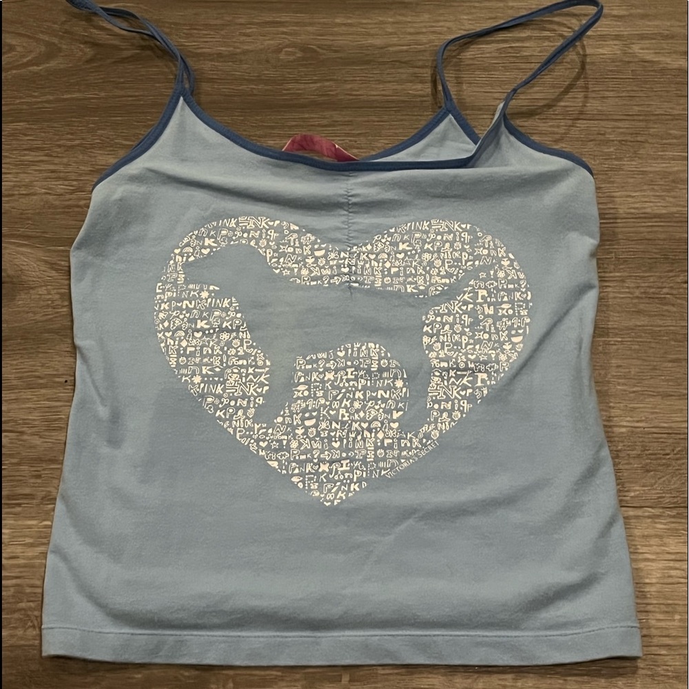 Pink Victoria’s Secret Cropped tank top